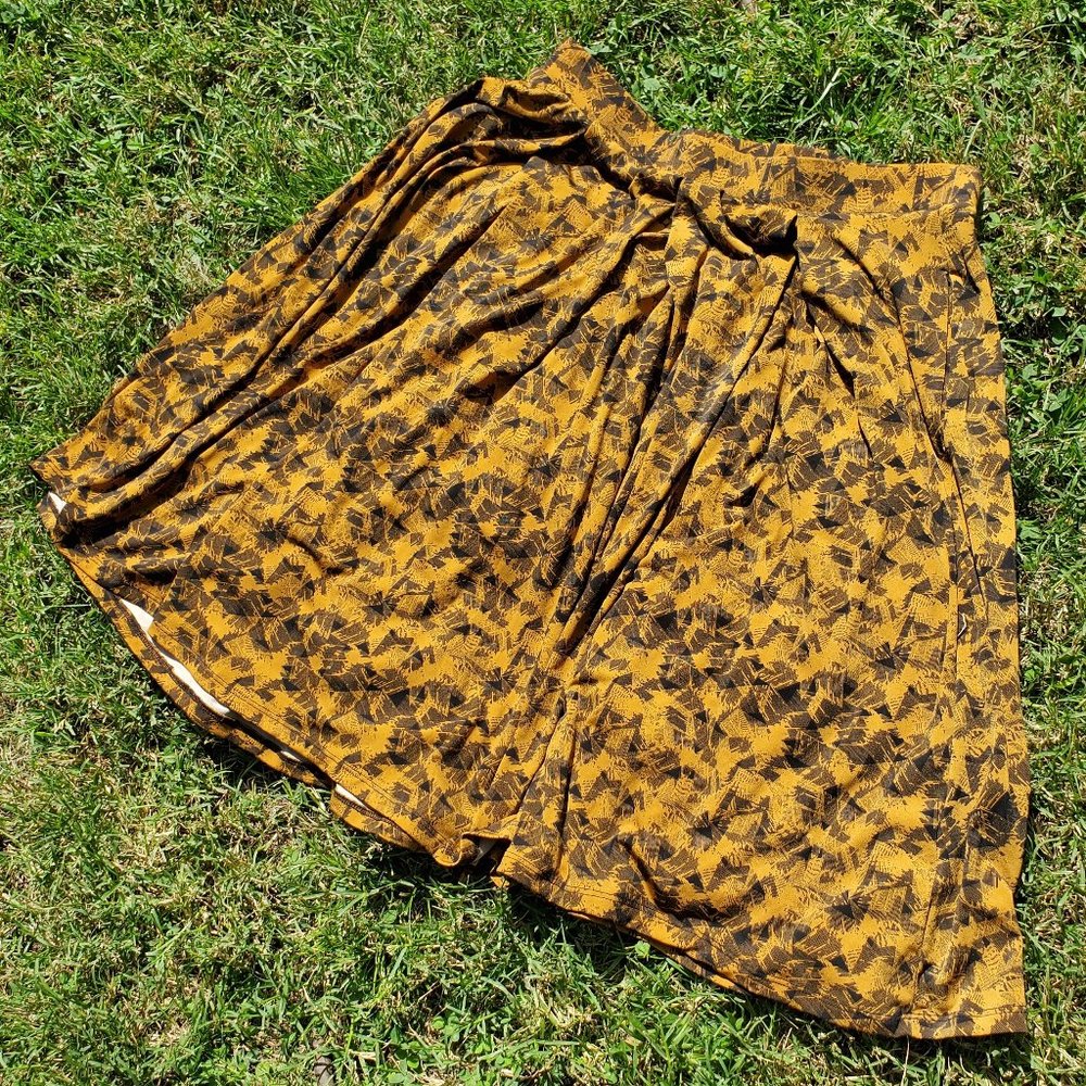 2 for $8 Lularoe Madison Burnt Orange Black Skirt